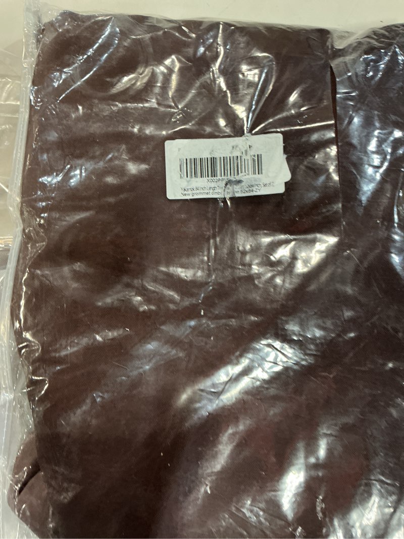 Condition photo showing New/Like New for yakamok 84 inch length thermal insulated gradient color ombre curtains with grommet, room darkening window drapes for bedroom (brown and greyish white, 52x84 inch, set of 2) 52\"w x 84\"l (pack of 2) brown