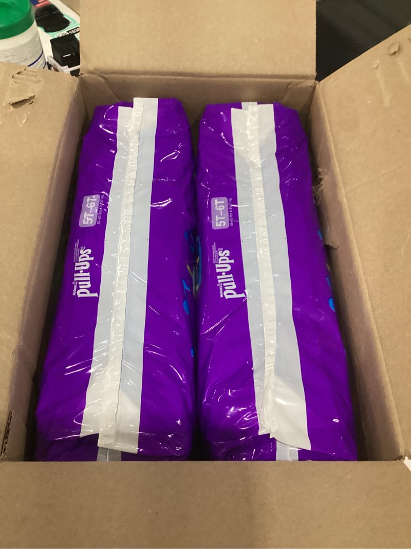 Condition photo showing New/Like New for pull-ups boys' potty training pants, size 5t-6t training underwear (46-60 lbs), 80 count (2 packs of 40)