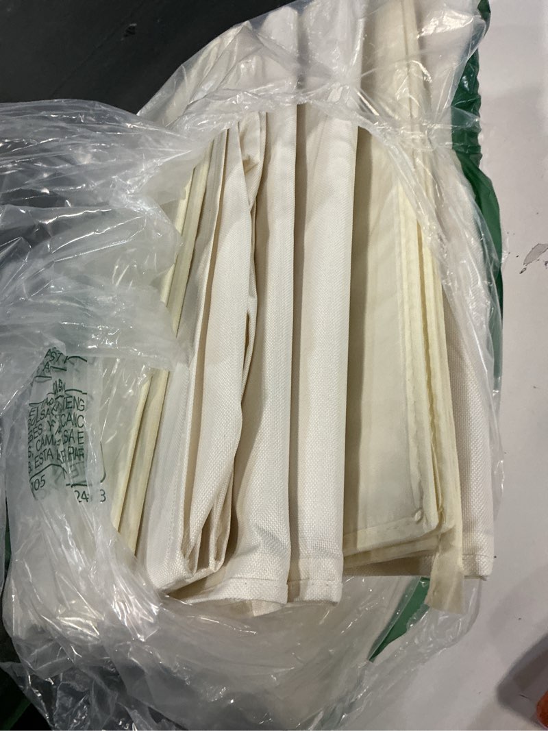 Condition photo showing Good Condition for Bed Sheet Organizer 4 Pack - No Insects Entry Sheet Organizers and Storage with Zipper, Label, Handle, Window, Linen Closet Organizers and Storage for Sheet Set, Clothing, Duvet Covers, Blanket White 4 pack