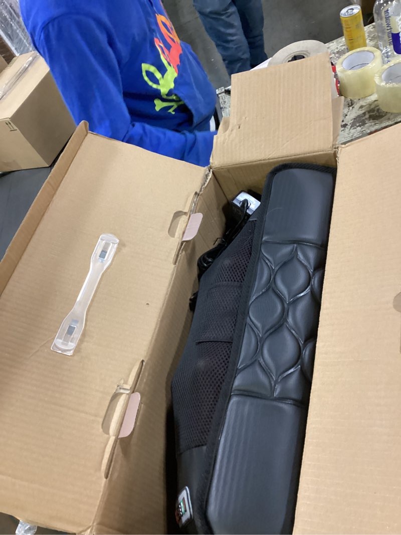 Condition photo showing New/Like New for Massage Mat, Detachable Neck Massager, Full Body Vibration Heating, Massage Pad with 10 Vibrating Motors and 9 Speed Settings for Home Office Use, Gift for Men Women Parents Christmas,Black