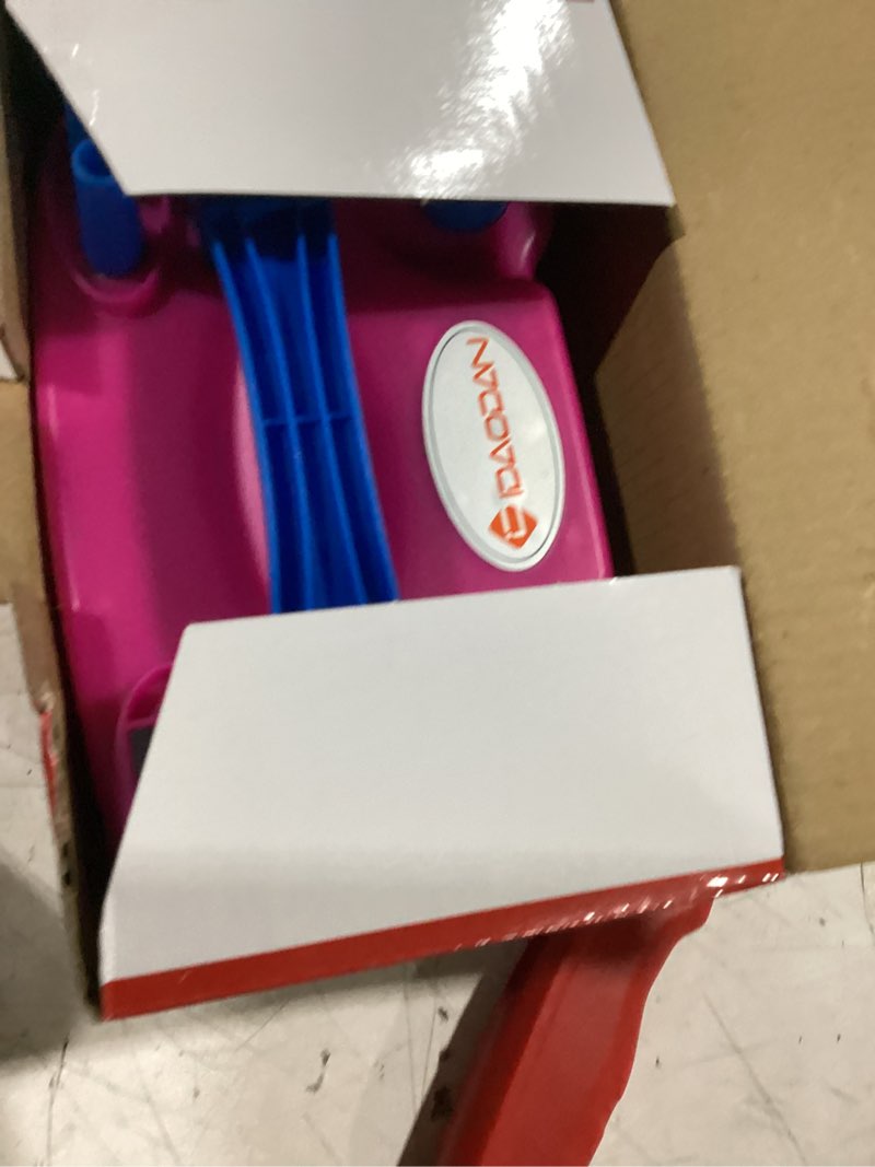 Condition photo showing As Is for idaodan electric balloon pump, portable electric balloon blower machine balloon air pump dual nozzle rose red 110v 600w balloon inflator for party decorations red blue