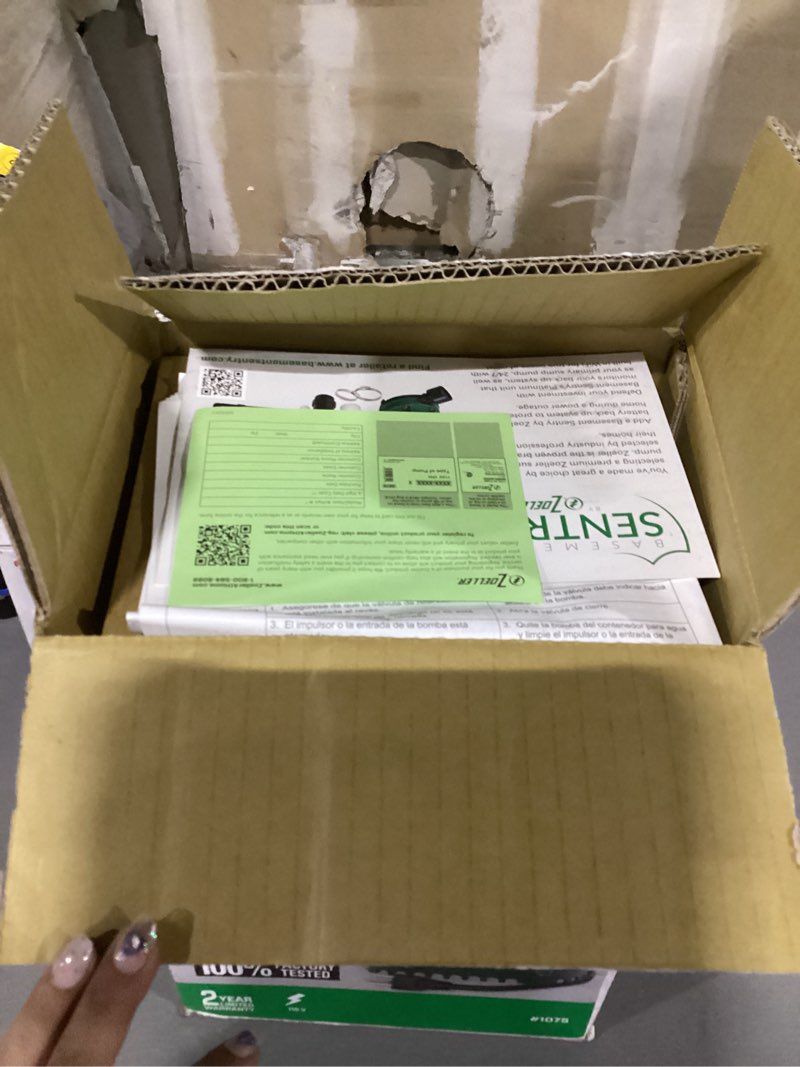 Condition photo showing As Is for zoeller m53 mighty-mate submersible sump pump, 1/3 hp