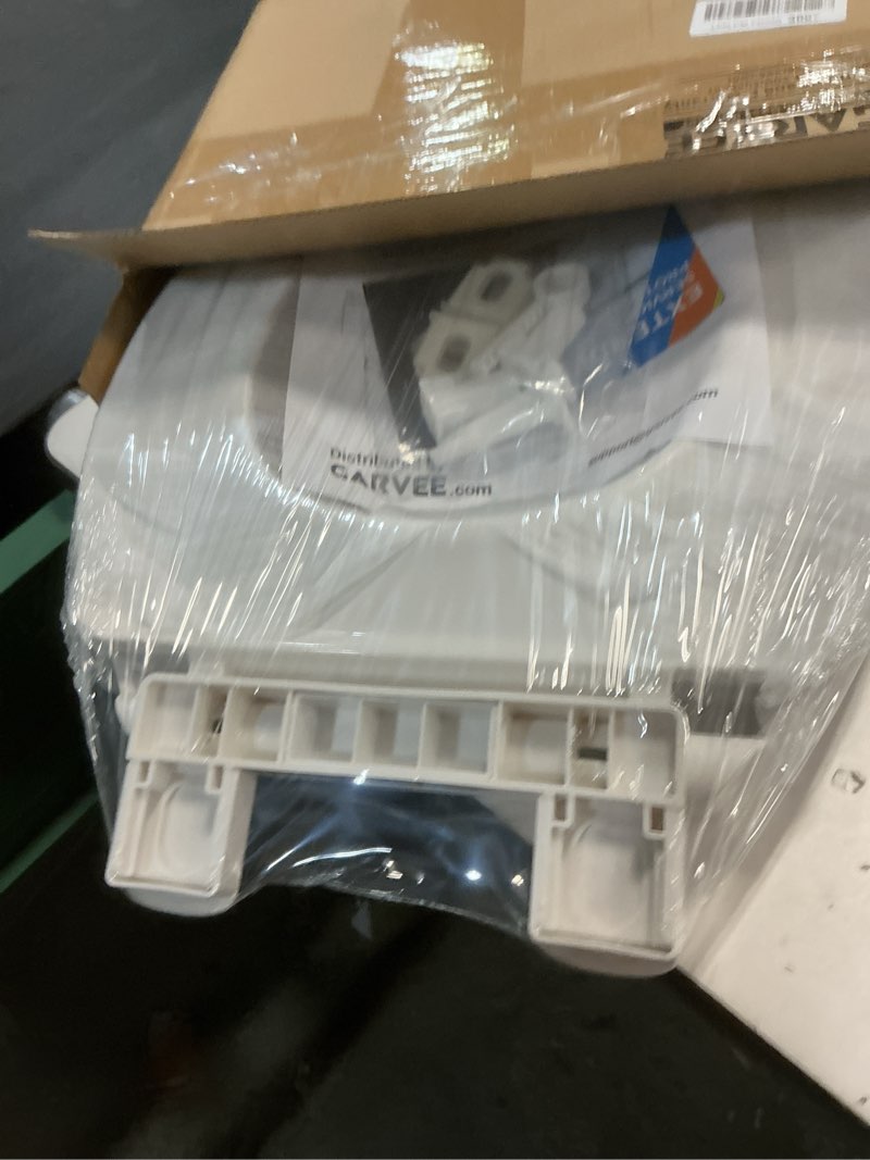 Condition photo showing New/Like New for elongated toilet seat with slow close, quiet close, never loosen durable lid, easy to install & clean, 19 inch, white, polypropylene (pp) white, standard elongated (19?)
