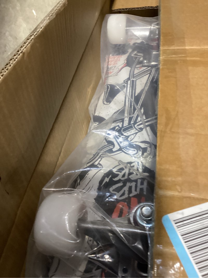 Condition photo showing New/Like New for professional double kick skateboard, 31 inch maple deck, abec-9 bearings, 95a pu wheels 31" a1 bicycle