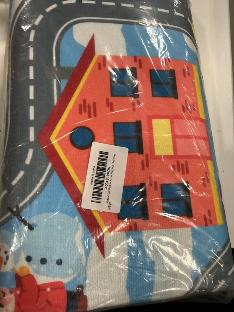 Condition photo showing New/Like New for Car Rug for Kids Playroom - Road Rug for Boys Room Kids Play Mat with Road Tracks Car Play Mat, 3x5 Feet Ljj-67 3' x 5' (Rectangular)