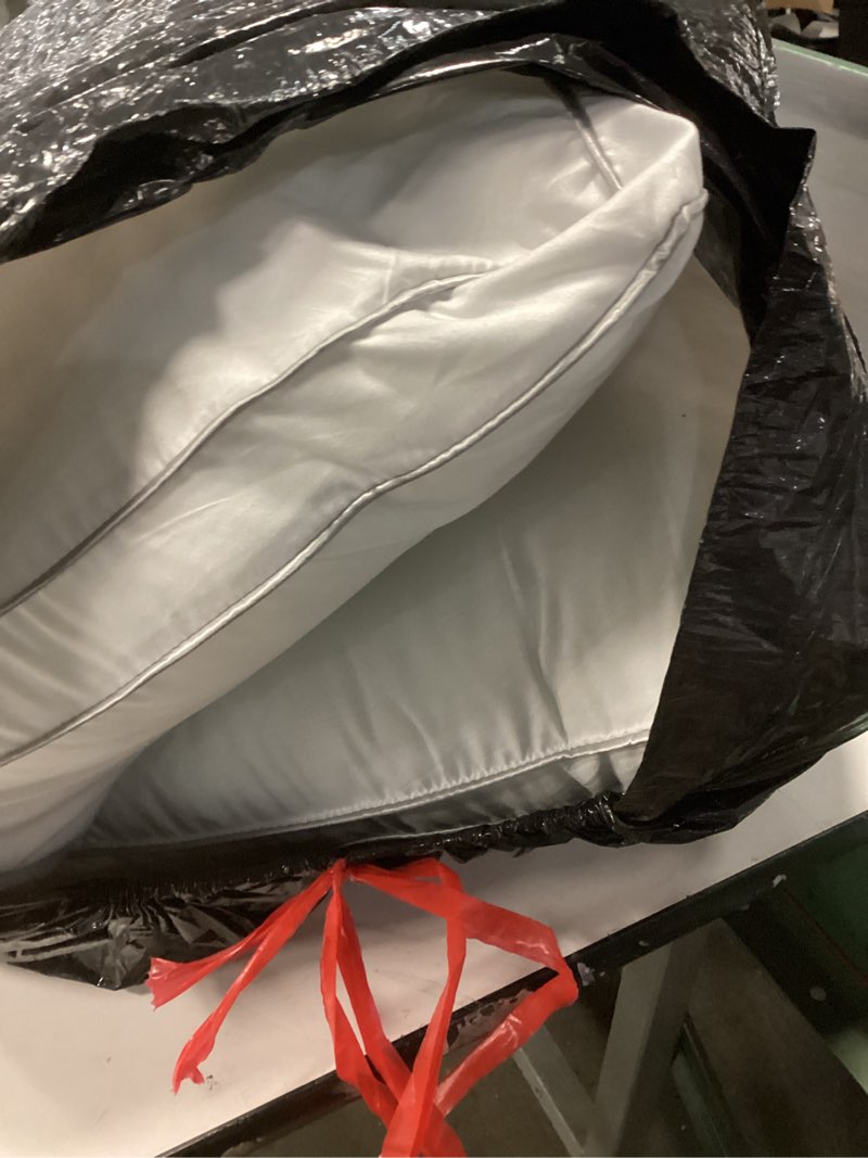 Condition photo showing As Is for Pillows Queen Size Set of 2, Gusseted Bed Pillows for Sleeping 2 Pack, Luxury Hotel Quality, Supportive Queen Pillow with Soft Down Alternative for Back Stomach Side Sleepers, Machine Washable Queen-20"*30" Grey