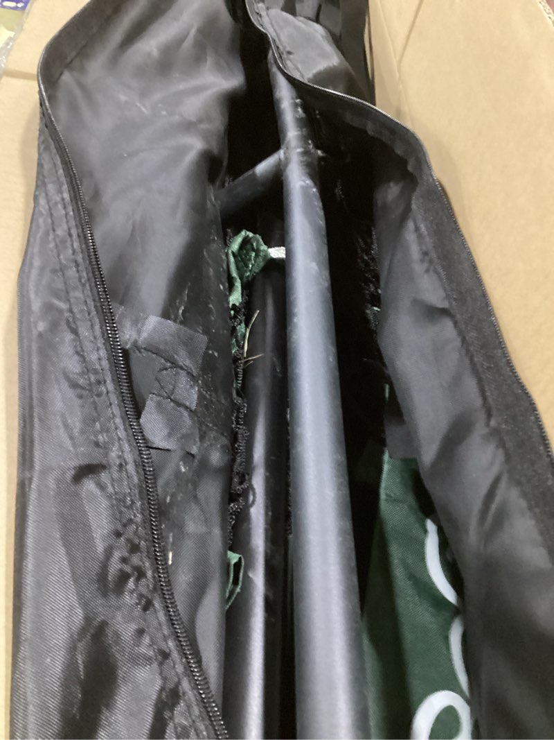 Condition photo showing As Is for gosports 7 x 7 ft baseball & softball nets - available in team colors - batting & pitching net with strike zone 7 ft x 7 ft black