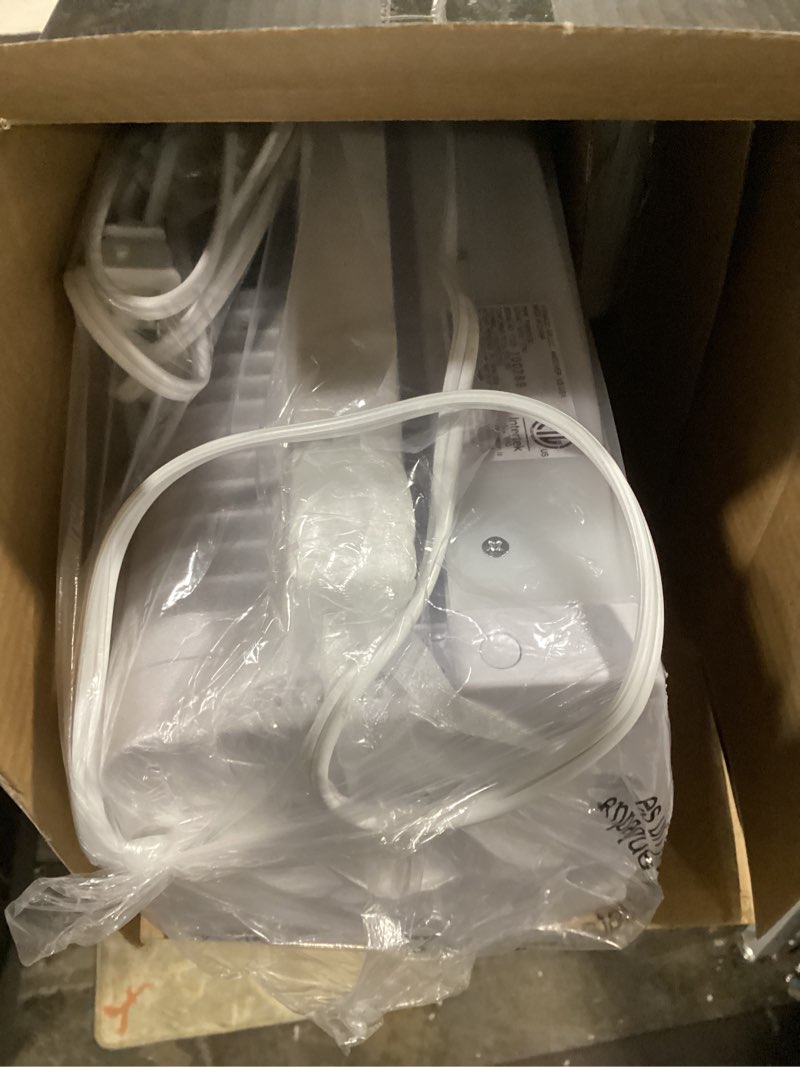 Condition photo showing As Is for vornado transom 26 in. 4-speeds window fan with remote control reversible exhaust mode weather resistant case whole room