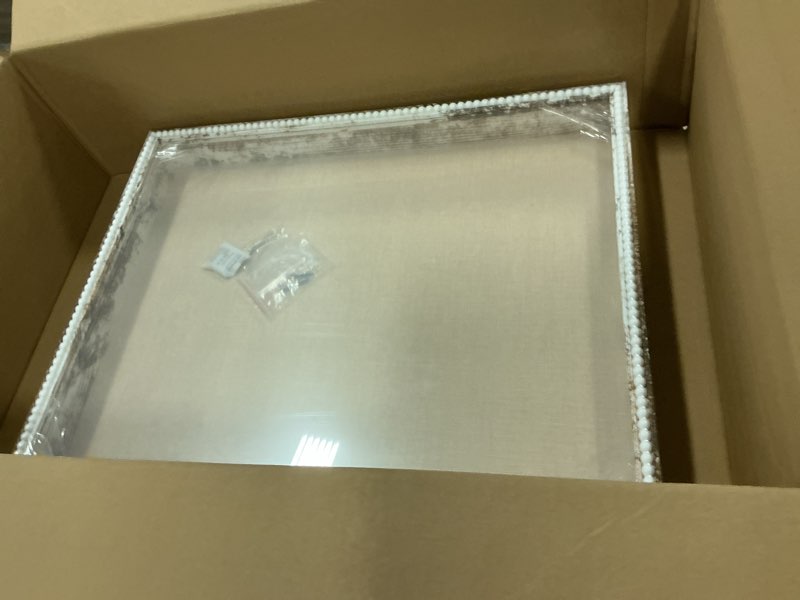 Condition photo showing Good Condition for 16x20 Shadow Box with Door Deep Depth Display Case Frame Picture Frame Wedding Bouquet Memorabilia Medals Photos Memory Box-Large Shadow Box Frame with Unique Design Beads White White 16*20