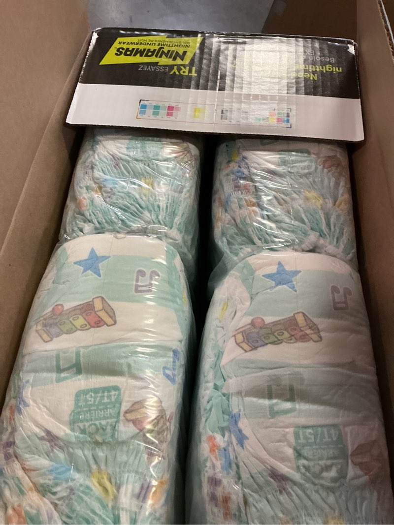 Condition photo showing New/Like New for pampers training pants - easy ups boys & girls bluey - size 4t-5t, 104 count, children's potty underwear (packaging may vary) 4t-5t 104