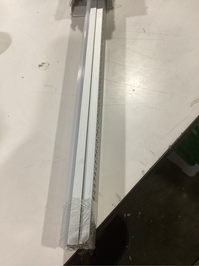 Condition photo showing Good Condition for YGS-Tech Plaster in LED Channel 6-Pack 3.3FT/1M, LED Aluminum Channel with Milky Diffuser, Trimless Recessed Drywall Aluminum Channel Diffuser Profile for Strip Light on Wall and Ceiling 6 Pack