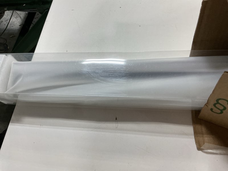 Condition photo showing New/Like New for aosky cordless roller shades blackout blinds for windows room darkening rolled up shades with spring system, uv protection window shades door blinds for home and office (32" w x 72" h,white) 32"w x 72"h white