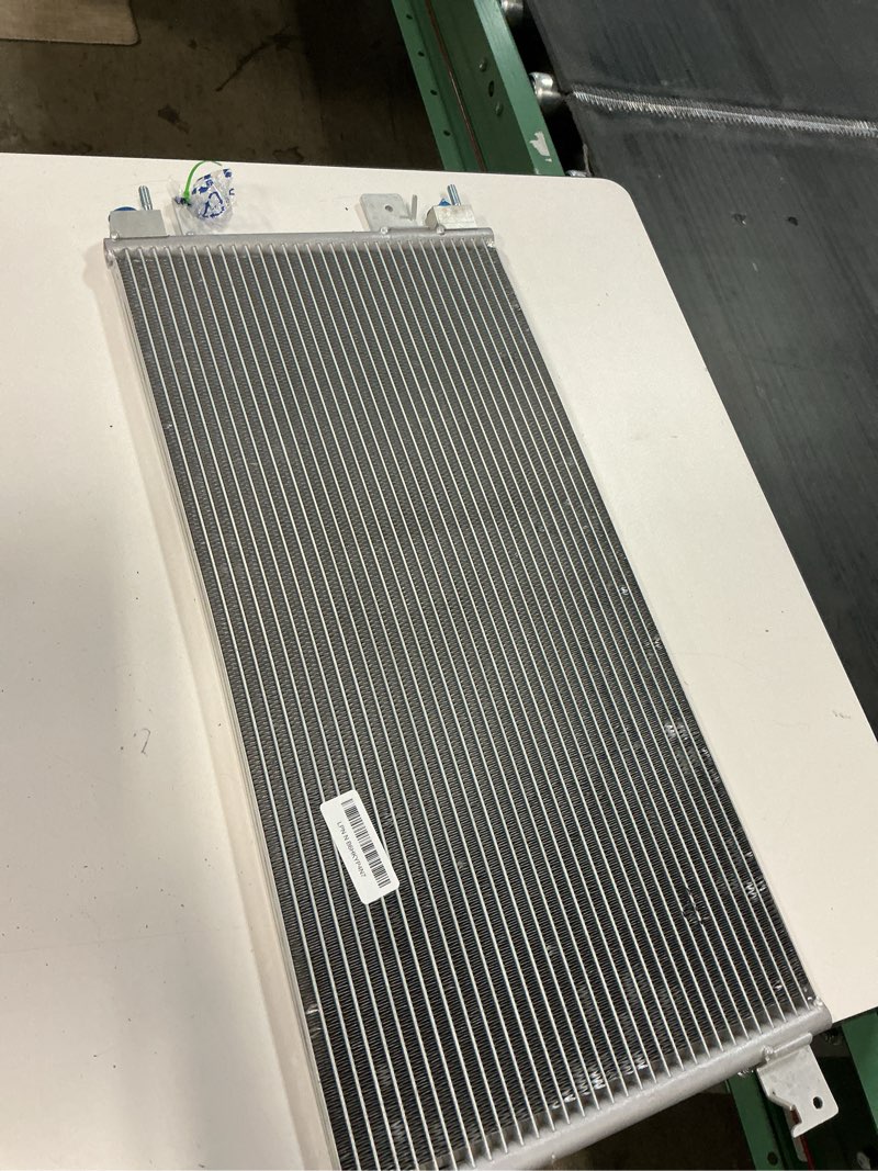 Condition photo showing As Is for philtop air conditioning a/c condenser for jeep patriot 2007-2017 2.4l/2.0l, jeep compass 2007-2017 2.4l/2.0l, dodge caliber 2007-2012 2.0l/2.4l/2.4t/1.8l, replace# 3597, 5191252aa, 68004052ab oe:3597