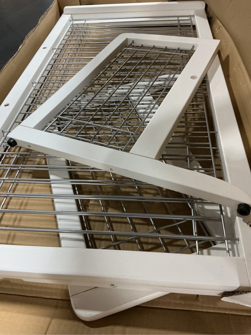 Condition photo showing Good Condition for richell freestanding pet gate, large, origami white large pet gate origami white