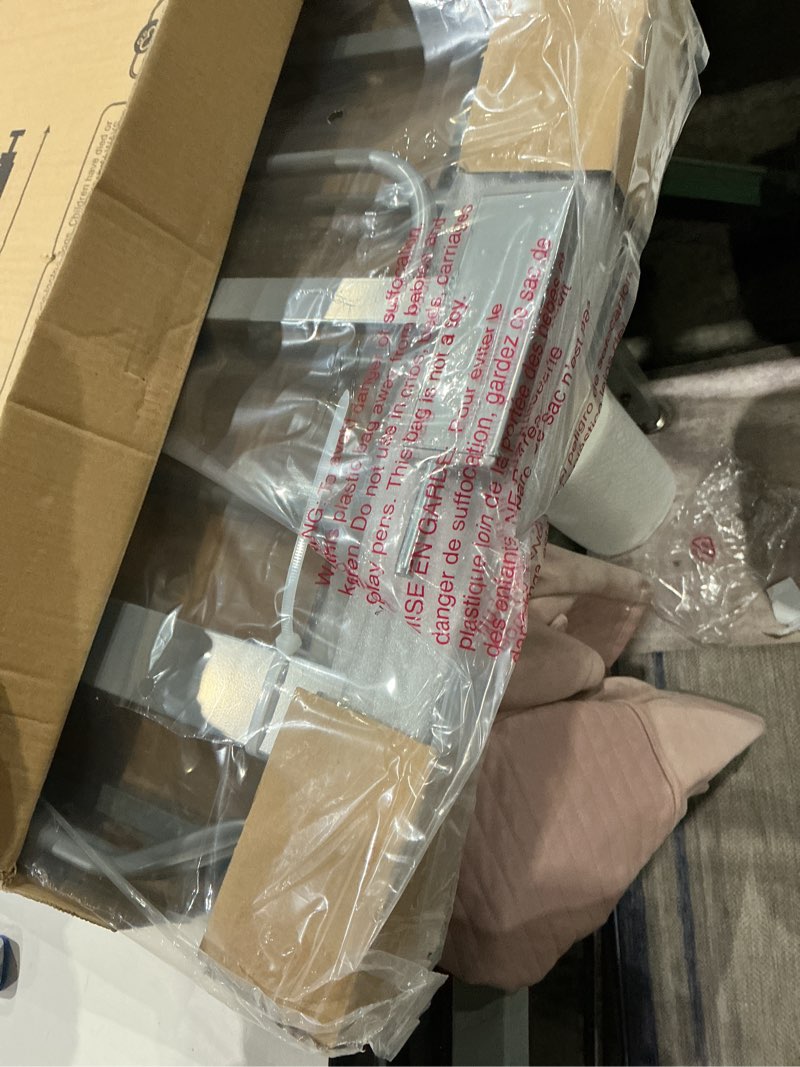 Condition photo showing Good Condition for regalo safety 36” extra tall baby gate for doorways & bottom of stairs, pressure mount safety gate for babies, toddlers & pets, tested & safe for 30 years, american designed, american owned, platinum platinum 29-36.5"w x 36"h