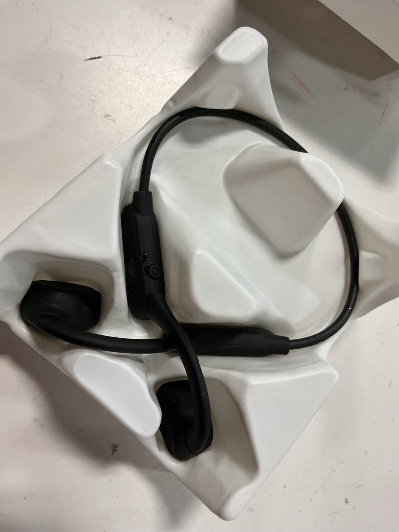 Condition photo showing As Is for 2025 Bone Conduction Headphones,Open Ear Wireless Bluetooth 5.4 Earphones with Mic,Premium Sound Quality 12Hrs Playtime Sports Headphones?IPX5 Sweat Resistant for Running, Walking?Cycing Black