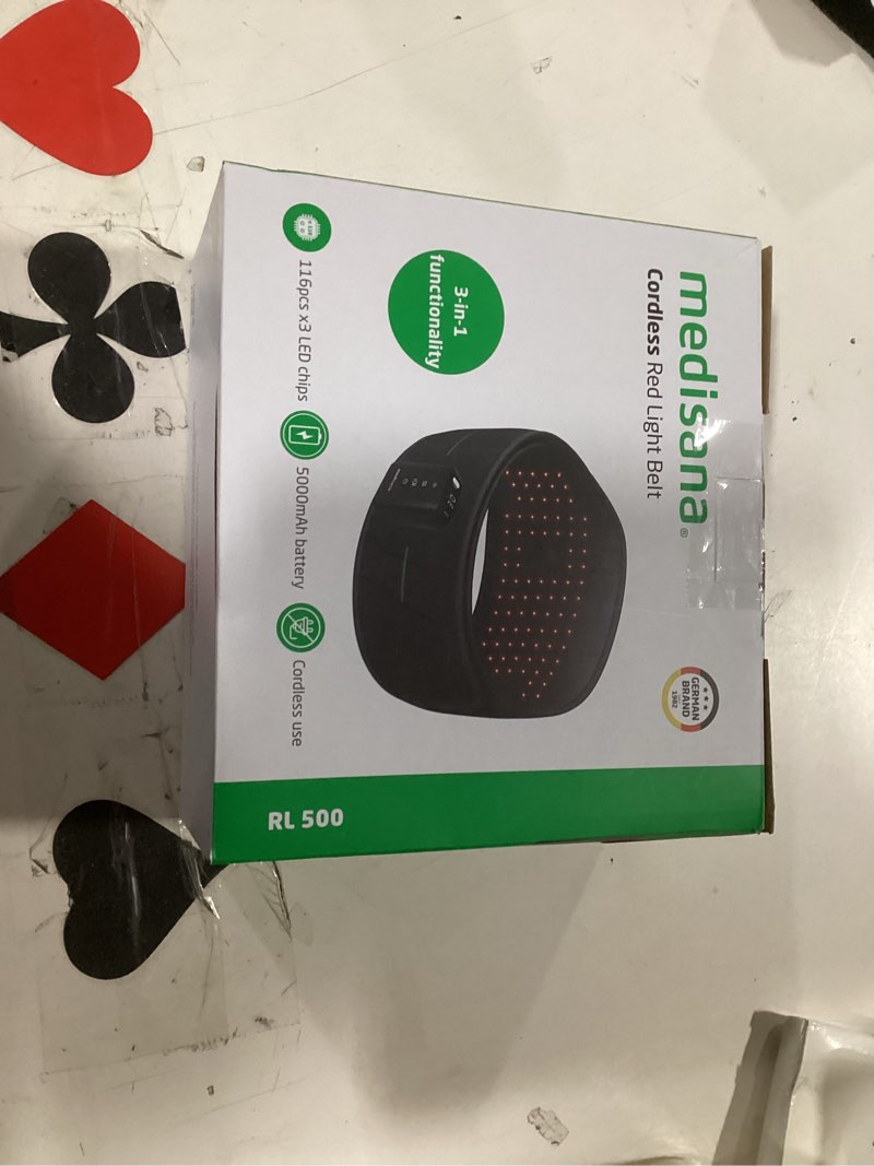 Condition photo showing Good Condition for Medisana 3-in-1 Red Light Therapy Belt, Cordless Infrared Red Light Therapy for Body with Multi-Mode