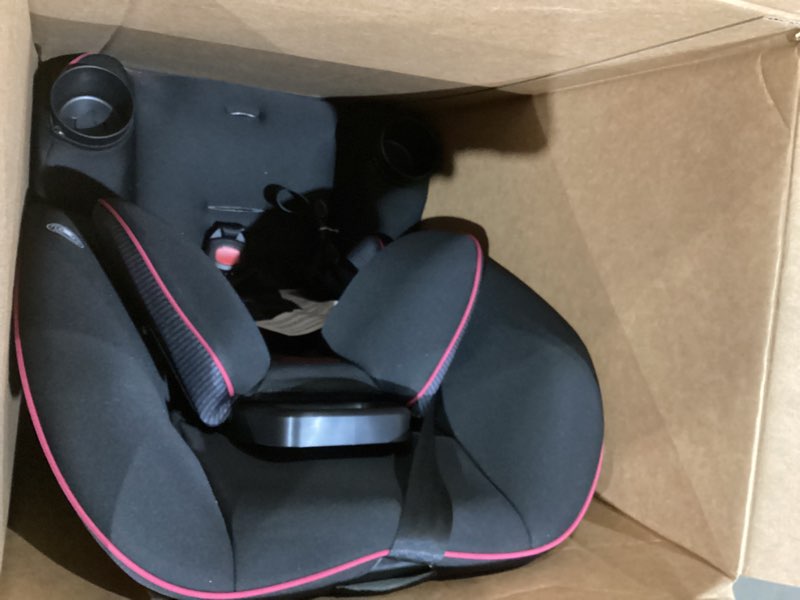 Condition photo showing As Is for cosco kids easy elite slim all-in-one convertible car seat, framboise