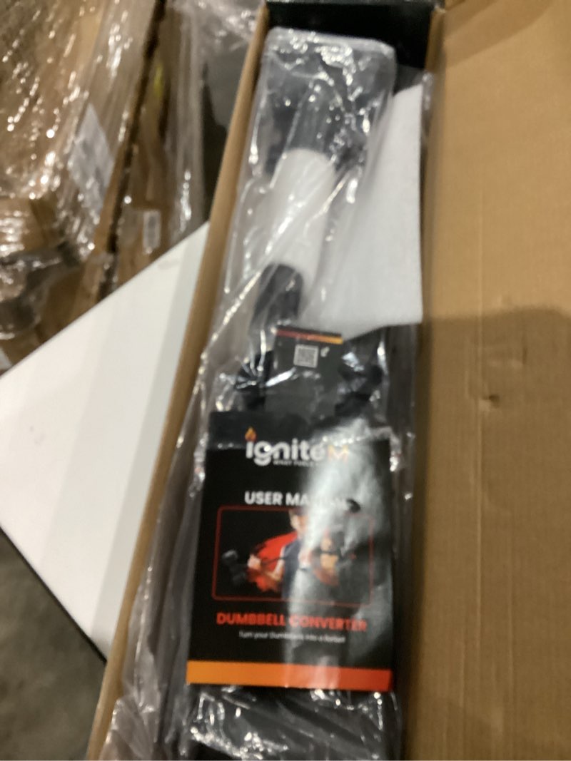 Condition photo showing Good Condition for Upgraded Dumbbell Bar – Adjustable Dumbbell to Barbell Converter | Multi-Functional Alloy Steel Bar for Home Gym Workout | Strength Training Equipment | Perfect New Year Christmas Gift for Fitness Enthusiasts Curl Bar