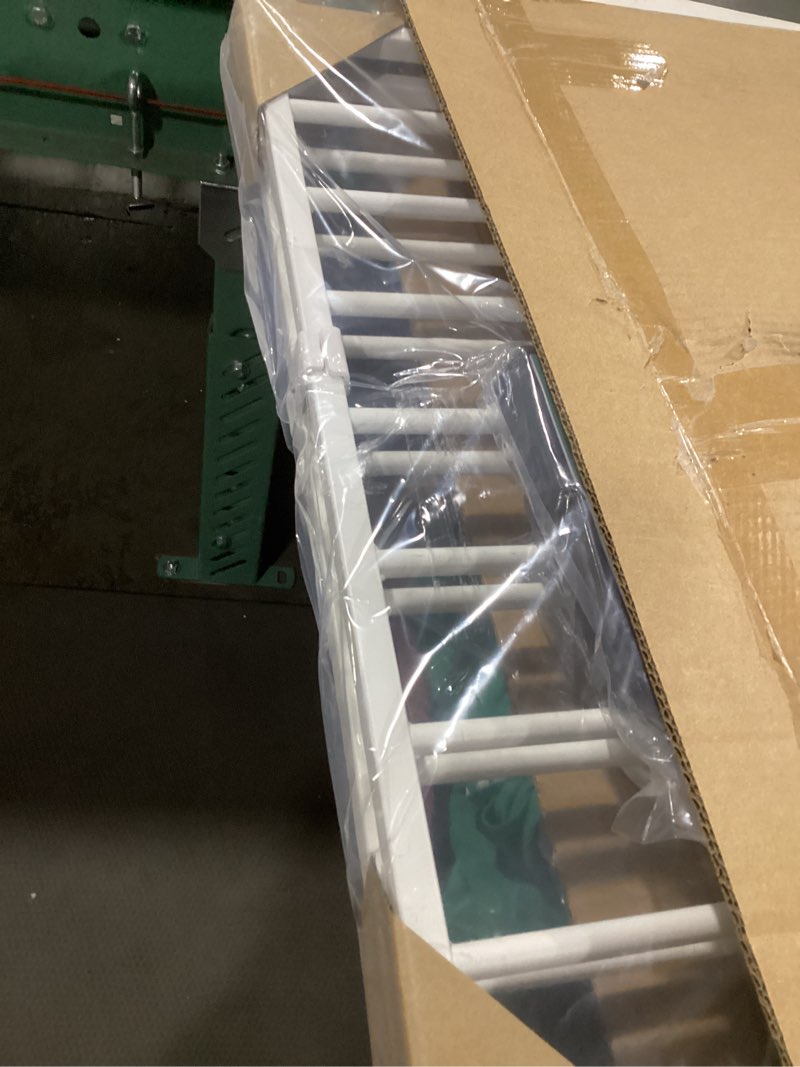 Condition photo showing Good Condition for babelio baby gate for stairs, kitchen & doorways, 26-43" w 28" h no bottom bar| easy installation| one-handed operation| auto-close| hardware mount (drill needed) safety dog/pet gate indoor (white)