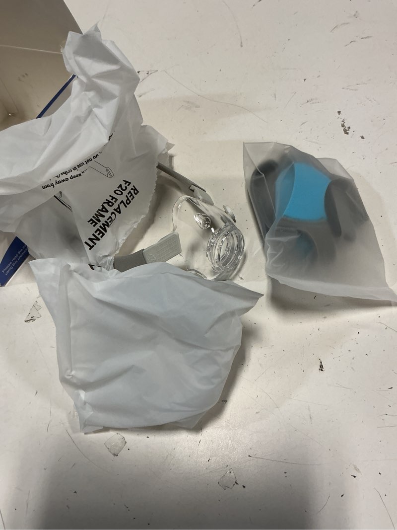 Condition photo showing Good Condition for airfit f20 replacement mask headgear set - includes large mask cushion, headgear, frame & clips - f20 full face masks accessories supplies(l)