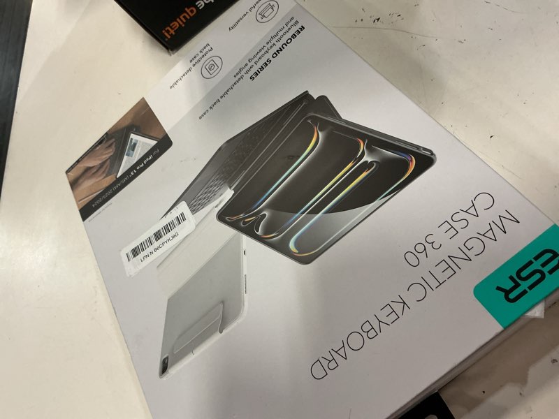 Condition photo showing New/Like New for esr [upgraded] ipad pro 13 inch case with keyboard (m5/m4, 2025/2024), ipad pro 13 keyboard case with magnetic stand, portrait/raised modes for ipad pro 13, removable, rebound 360 series, black