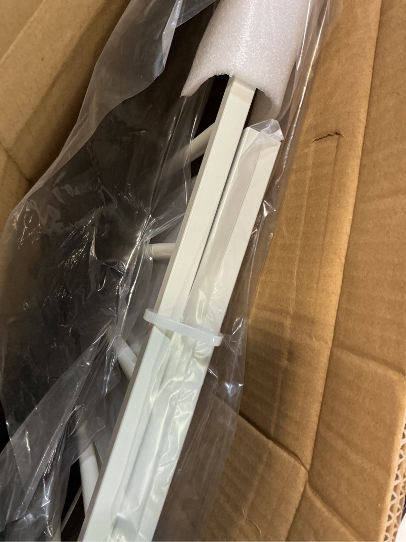Condition photo showing Good Condition for Amazon Basics Adjustable Wide Walk Through Metal Pet Gate, 28.3 x 1 x 30 inches, White and Grey