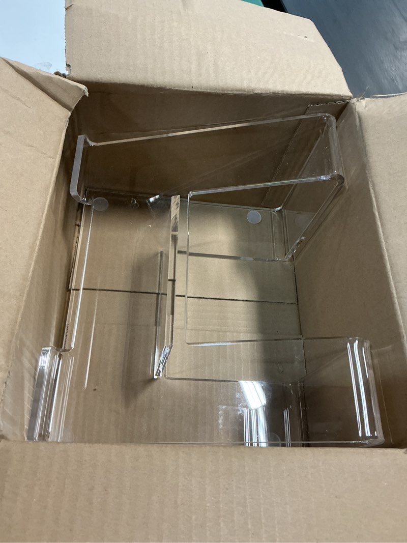 Condition photo showing Good Condition for acrylic laptop stand for desk, laptop riser for 10-15.6 inch laptops, ergonomic computer stand holder compatible with macbooks and notebooks- clear 1 pack for 10-15.6 inch laptops