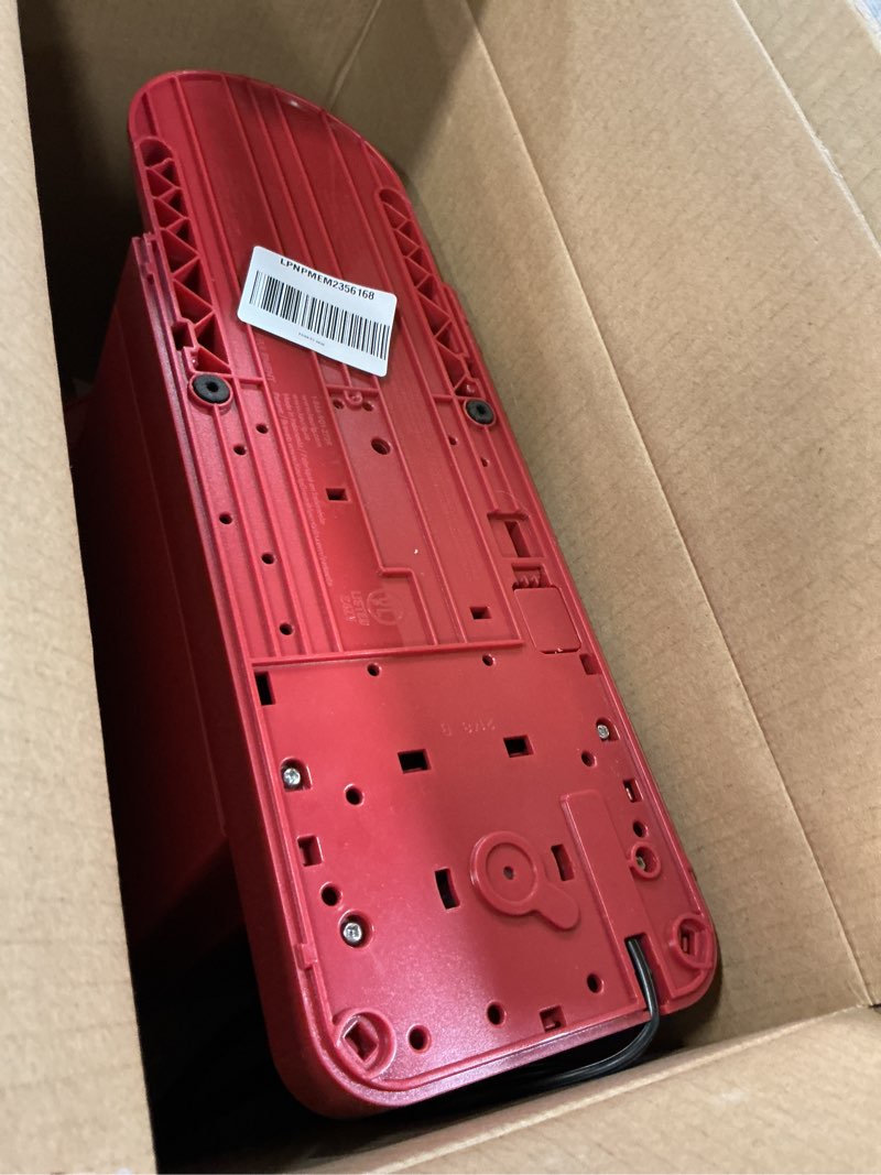 Condition photo showing As Is for Keurig K- Slim Single Serve K-Cup Pod Coffee Maker, with 3 Brew Sizes, Multistream Technology, 46oz Removable Reservoir, Scarlet Red