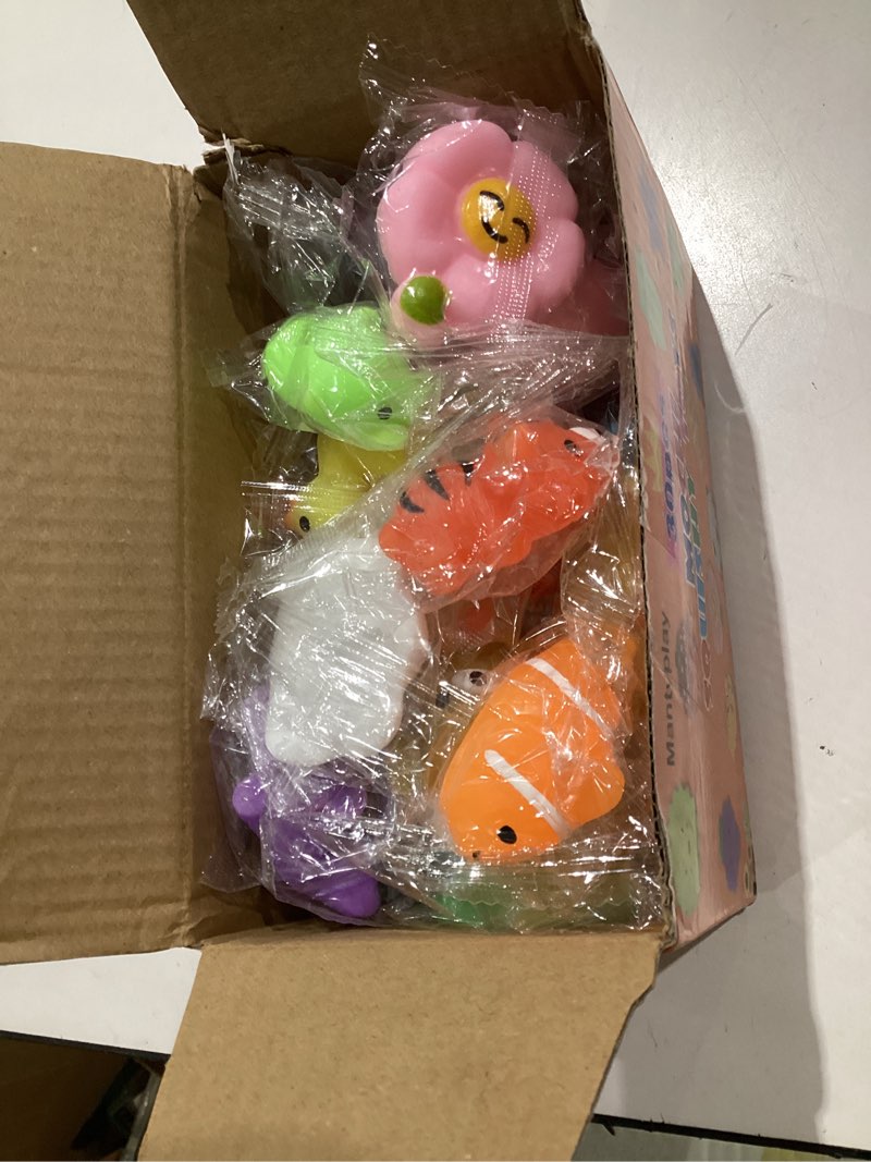 Condition photo showing Good Condition for 30 pack squishy toys, kawaii squishies party favors for kids 4-8 8-12 treasure box toys for classroom birthday xmas gifts goodie bag mini animals mochi squishy stress relief sensory toys random 30 mixed