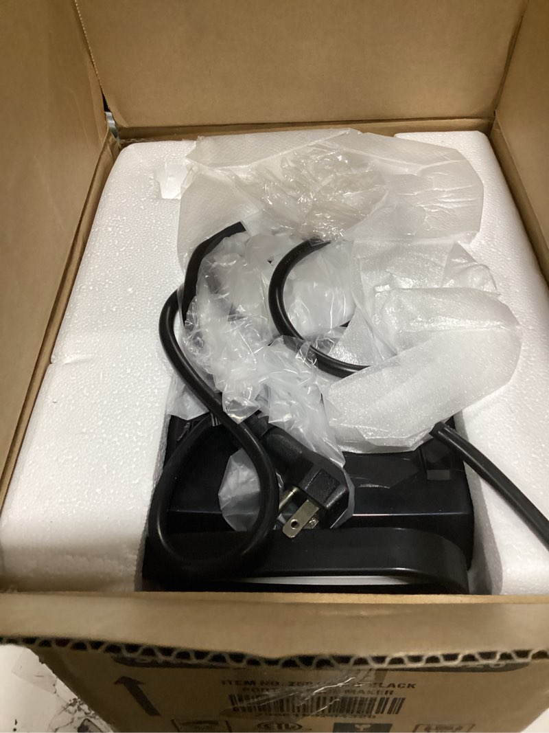 Condition photo showing As Is for Antarctic Star Nugget Ice Maker Countertop with Soft Chewable Ice, Portable Sonic Ice Maker with Basket and Scoop, Removable Top Cover, Auto-Cleaning for Home/Party/RV/Camping (Stainless Steel Black) 34Lbs/24H Stainless Steel Black 1