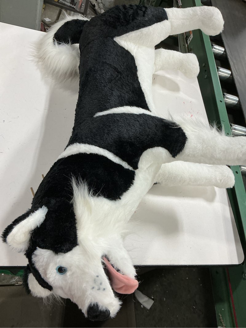 Condition photo showing Good Condition for Melissa & Doug Giant Siberian Husky - Lifelike Stuffed Animal Dog (Over 2 feet Tall)