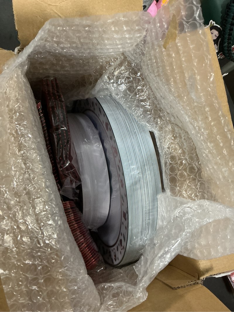 Condition photo showing New/Like New for EI 150pcs Christmas Plastic Plates,Christmas Plastic Dinnerware Set,Red and Green Disposable Plates with Xmas Tree,Xmas Party Decorations,Red Plastic Silverware for New Year Party