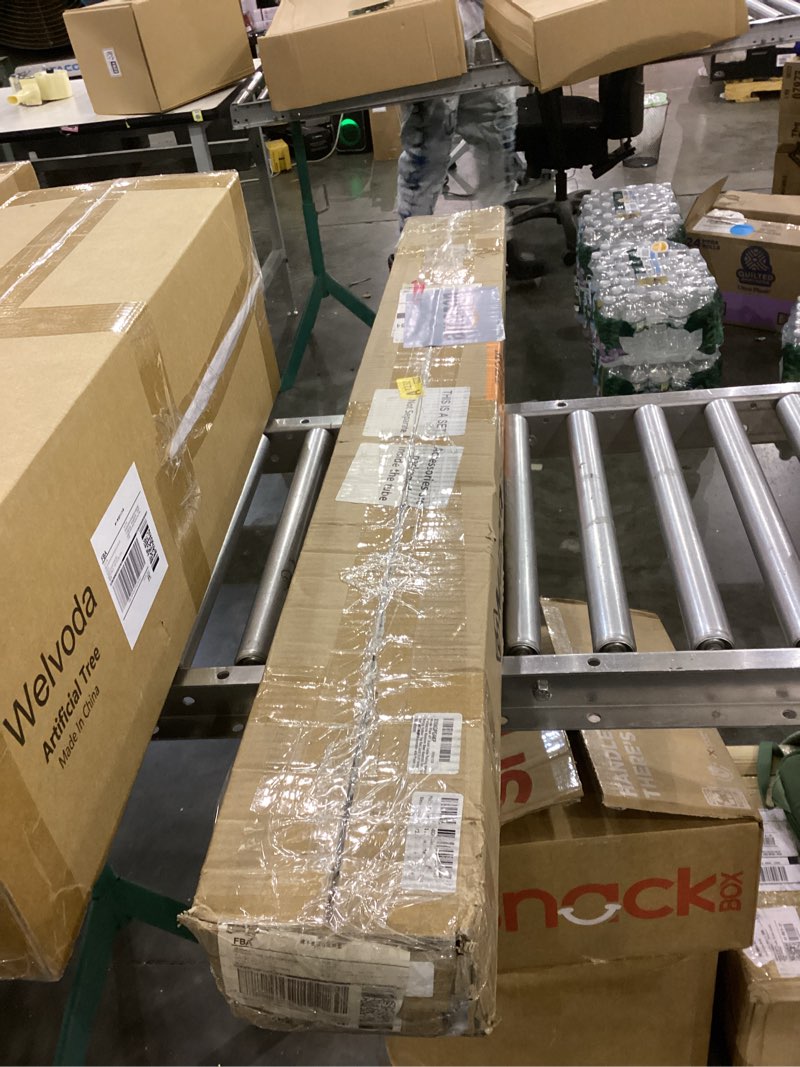 Condition photo showing New/Like New for Muzata 4Pack 4FT Black Cable Railing Handrail Rectangular Stainless Steel Handrail for Cable Railing System Top Rail Deck Stair Indoor Outdoor Length Adjustable with Paper User Guide HT10 BP4 4FT 4 Pack