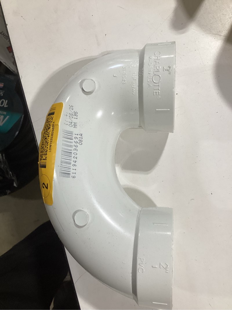 Condition photo showing Good Condition for charlotte pipe schedule 40 2 in. hub x 2 in. d hub pvc p-trap 1 pk