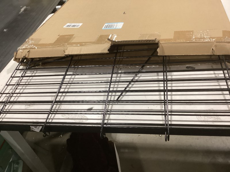 Condition photo showing As Is for Dog Crate Divider Panel 2 Pack, 28" H Metal Kennel Divider, Adjustable 18.9"-38.2" Width, Fits 42"-48" Wire Dog Crates, Tool-Free Install for Puppy Training & Anxiety Relief (Crate Not Included) 27.95"H