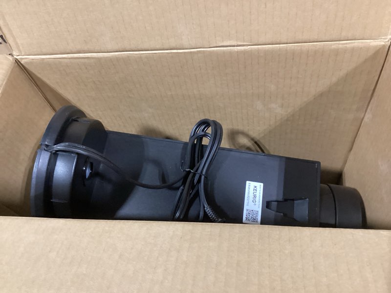 Condition photo showing As Is for incomplete no water pitcherkeurig k-express single serve k-cup pod coffee maker, 3 brew sizes, strong button feature, 42oz removable reservoir, black