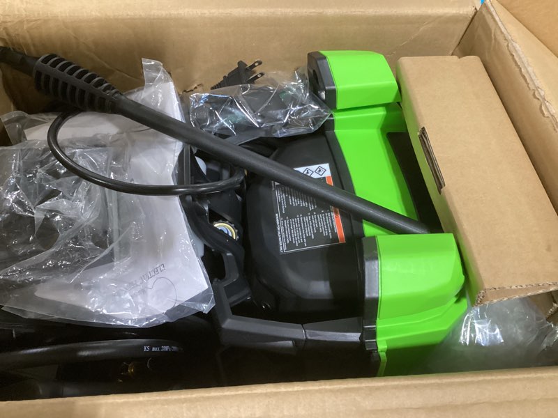 pressure washer, 5000psi 3.2gpm adjustable touch screen with 55ft total length power washer electric powered 4 nozzles for driveways furniture or cars 2000w