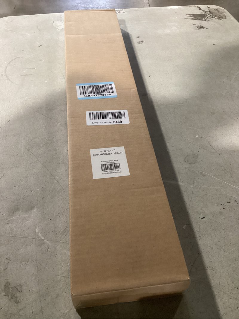 Condition photo showing Good Condition for lazblinds no tools no drill cordless cellular shades, top down bottom up (tdbu) honeycomb shades for home, blackout light blocking thermal insulation blinds for windows, 27" w x 48" h, white blackout - white 27" w x 48" h