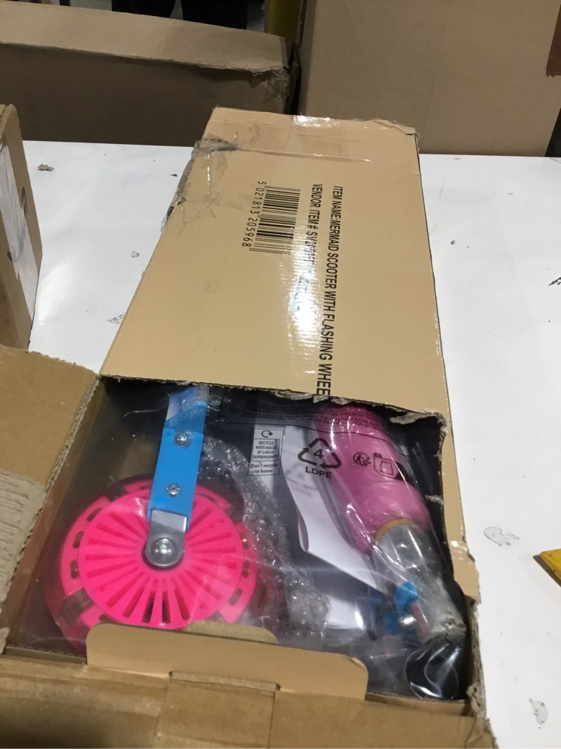 Condition photo showing New/Like New for Ozbozz Ozzbozz Mermaid Folding Scooter with Flashing Wheels