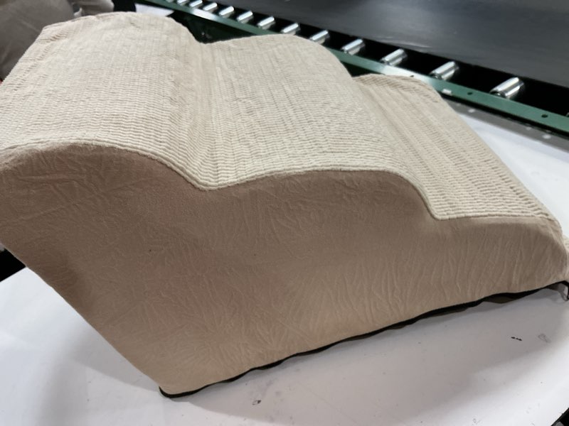 Condition photo showing Good Condition for 3-Step Dog Ramp and Stairs for Sofa and Chair - Non-Slip Sturdy Pet Steps for Small Dogs and Cats,15.7" H,Beige Beige 3 Standard 3-Step 15.7"H