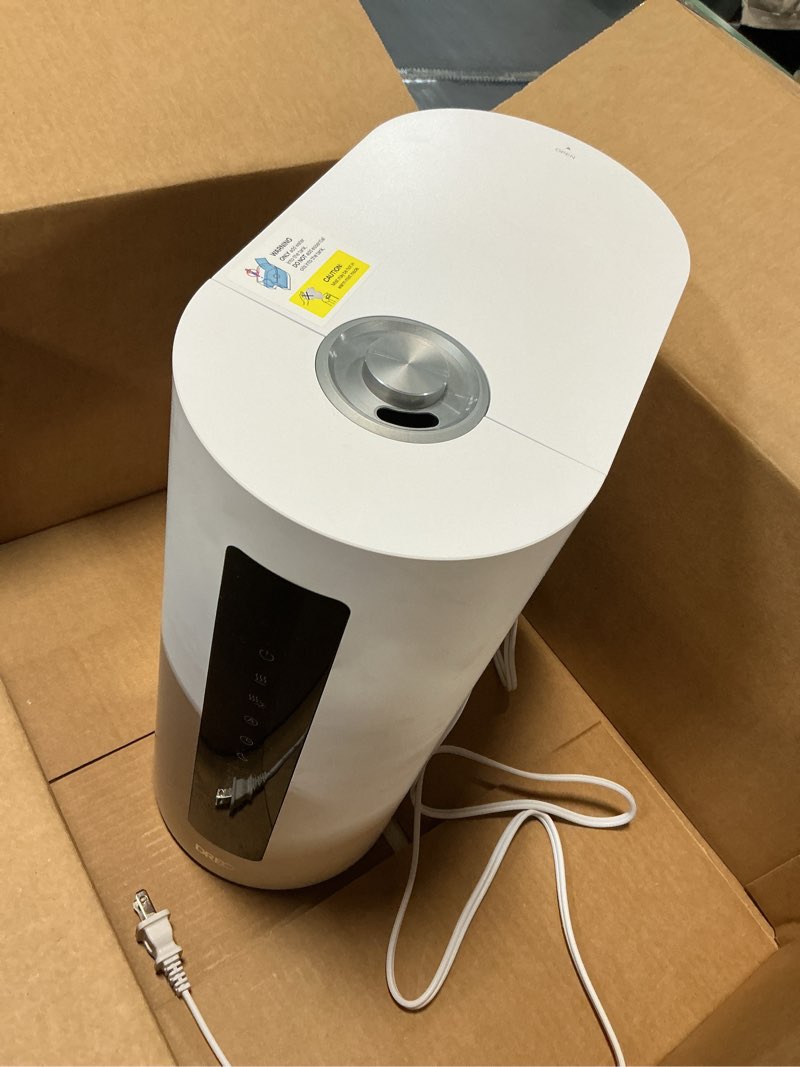 Condition photo showing Good Condition for DREO 6L Humidifier Large Room, Warm & Cool Mist Humidifiers for Bedroom, 60H Runtime, 12H Timer, Top Fill, Humidity Indicator Light, Baby, Plants, Easy Clean, HM713 White