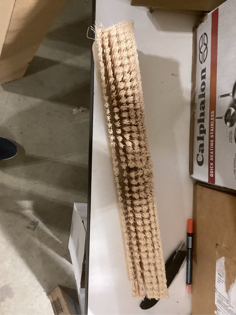 Condition photo showing Good Condition for SPARTA 41890EC25 Omni Sweep Plastic Push Broom Head, Heavy Duty, Industrial Broom With Color Code System For Outdoor, Indoor, Garage, Concrete, Patio, Kitchen, Bathroom, 18 Inches, Tan 18 Inches Tan 1