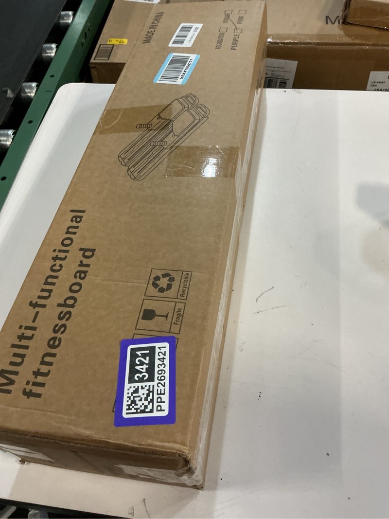 Condition photo showing Good Condition for Pilates Board, Pilates Reformer, Portable Pilates Reformer, Pilates Board for Home Workout, 9 in 1 Foldable Pilates Equipment with Timer & Resistance Band, Fitness, Exercise, Ab, Core (Purple)