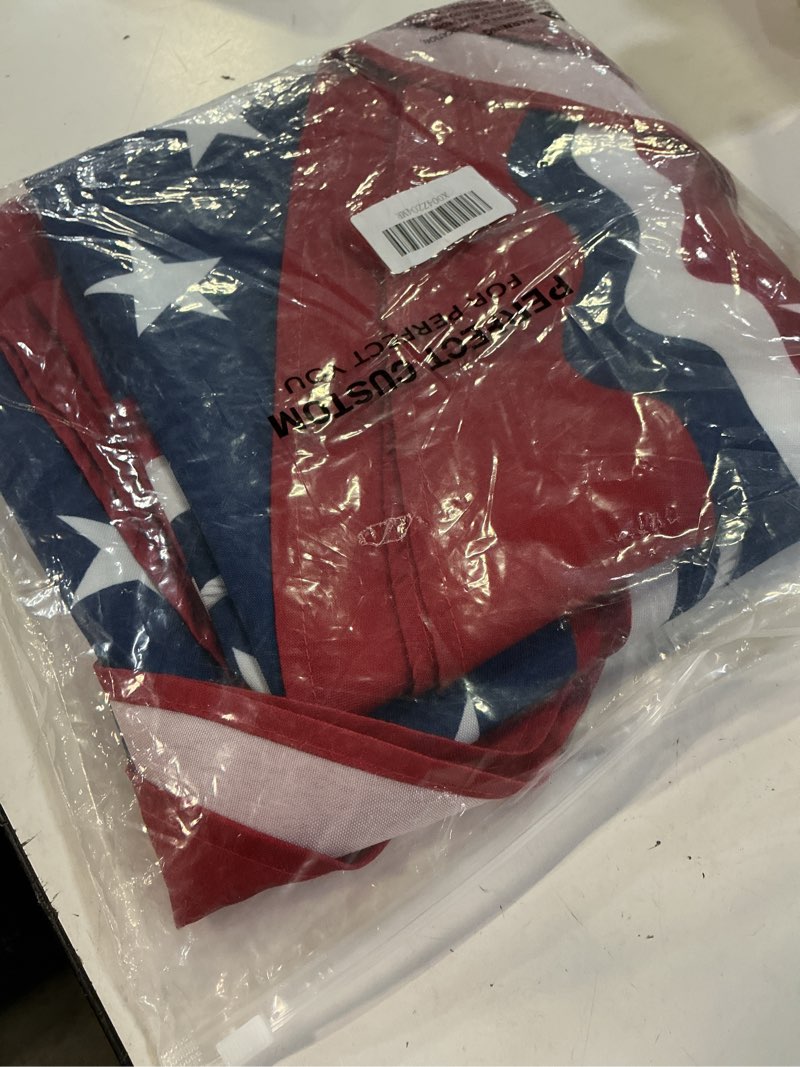 Condition photo showing Good Condition for square 4th of july tablecloth 60x60 inch, patriotic red white and blue table cloth, polyester waterproof wrinkle resistant independence day table cover for memorial day decorations decor red white blue 60" x 60" (square)