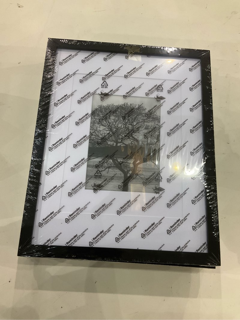 Condition photo showing New/Like New for Egofine 11x14 Picture Frames Made of Solid Wood 4 PCS Black Covered by Plexiglass - for Table Top and Wall Mounting for Pictures 8x10 / 5x7 with Mat Horizontally or Vertically Display Photo Frame