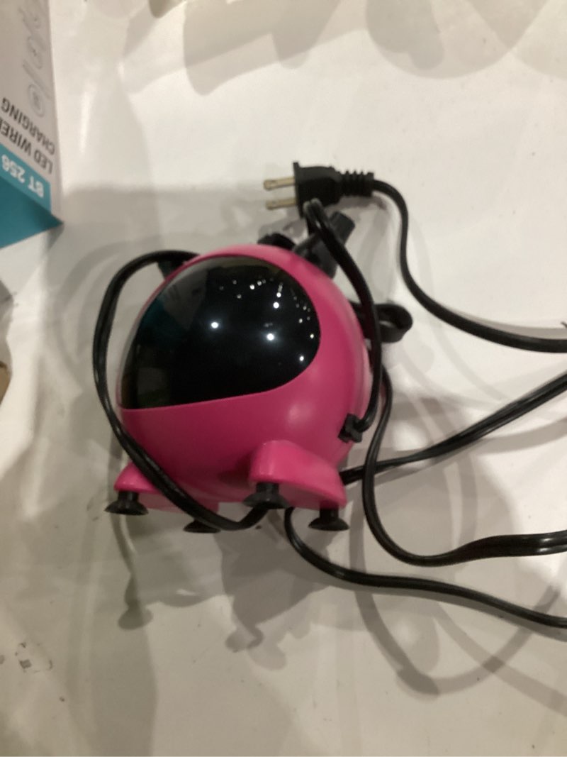 Condition photo showing Good Condition for electric balloon pump, small balloons inflator air pump dual nozzle, 110v 600w portable balloon blower machine party supplies for foil latex birthdays balloons arch garland decorations hot pink