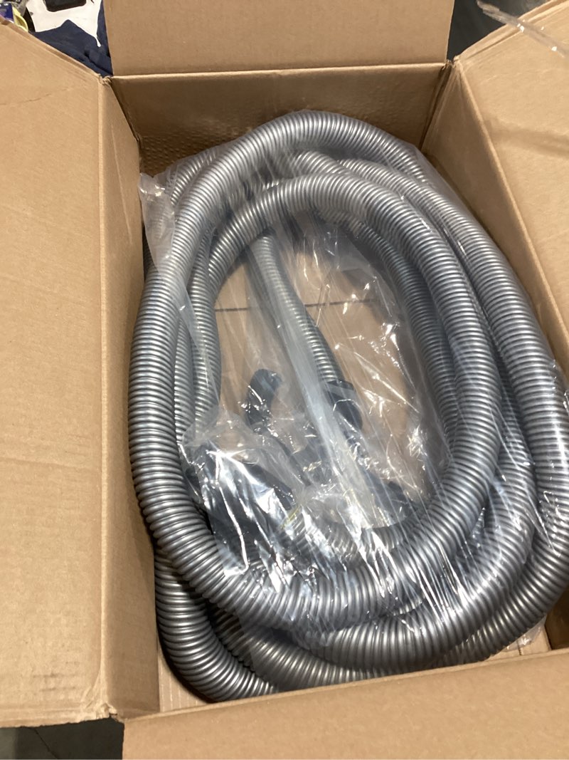 Condition photo showing Good Condition for ovo universal central vacuum 50ft low voltage hose, switch control at the handle, fits most inlets, crushproof 50'