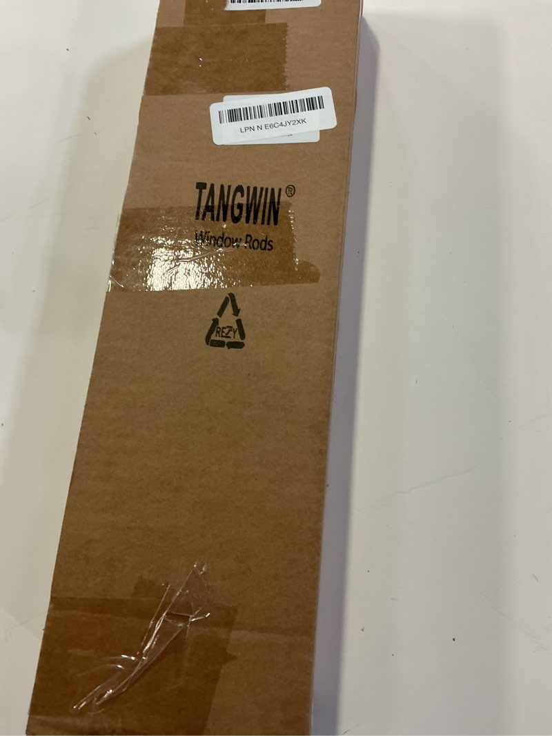 Condition photo showing New/Like New for tangwin nickel wrap around curtain rods 48 to 90 in:blackout heavy duty adjustable window curtain rod for bedroom,industrial darkening curved french metal single drapery rods easy install,satin nickel 48-90" brushed nickel