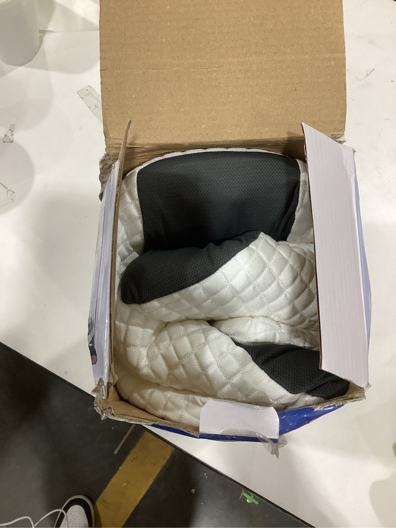 Condition photo showing Good Condition for Cervical Neck Pillow for Pain Relief, Ergonomic Neck Pillow for Sleeping, Contour Orthopedic Side Sleeper Pillow for Back Stomach Sleepers Bed Pillow with Pillowcase Dark Grey With White